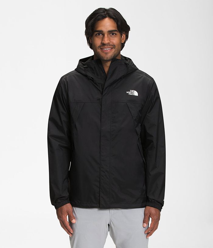 Casaca Impermeable The North Face Hombre Antora Negras - Peru 75968EHJF